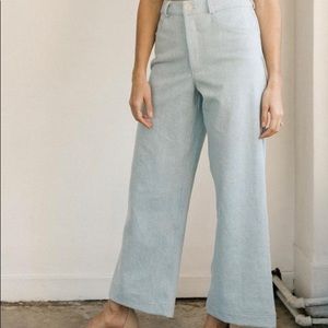 Harly Jae Pierrot Pants in Light Denim, Size M.